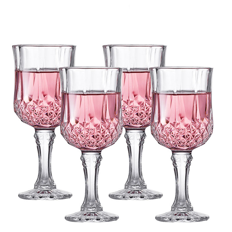 Crystal Wine Glass - 4-częściowy zestaw filiżanek do szampana Kieliszki