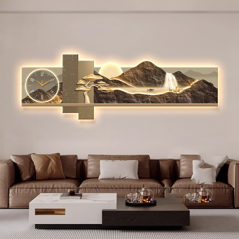 Luxury Lifestyle Aesthetics - Duży Zegar Ścienny Artystyczny Luksusowy Nowoczesny