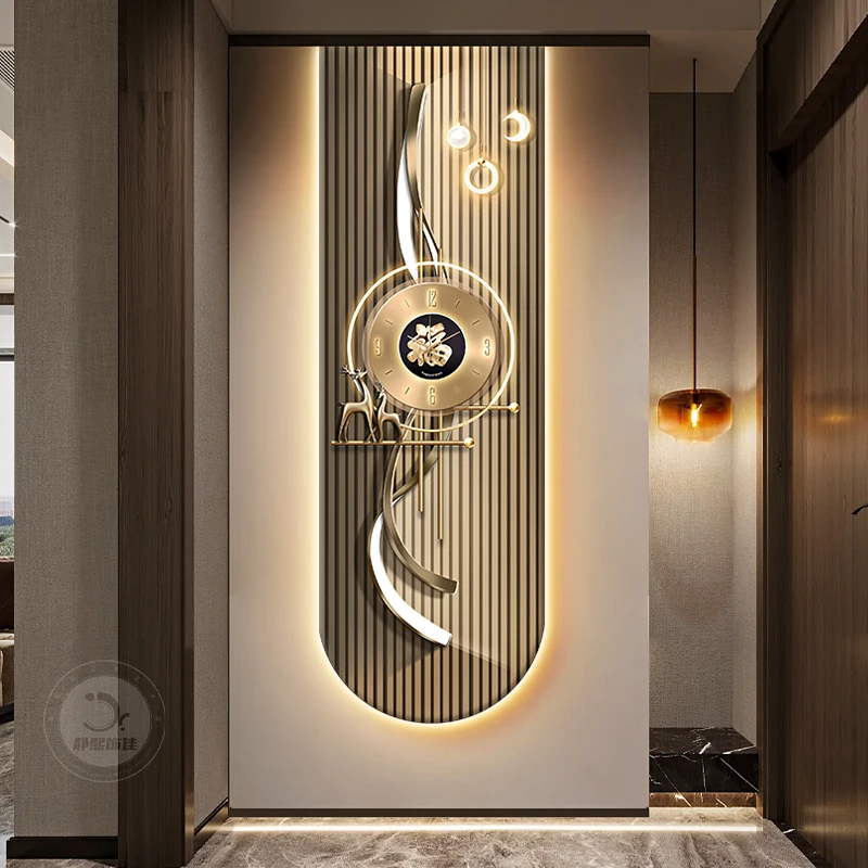 Luxury Lifestyle Aesthetics - Estetyczny Uroczy Zegar Ścienny Luksusowy Cyfrowy