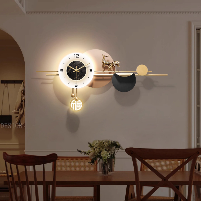 Luxury Lifestyle Aesthetics - Zegary ścienne w stylu light luxury,