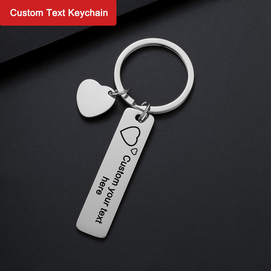 Personalized Engraved Gift - Breloczek z własnym tekstem, personalizowany brelok