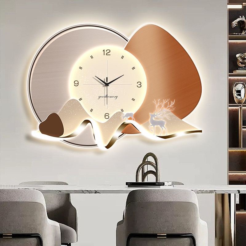 Luxury Lifestyle Aesthetics - Zegar ścienny w stylu chińskim vintage,