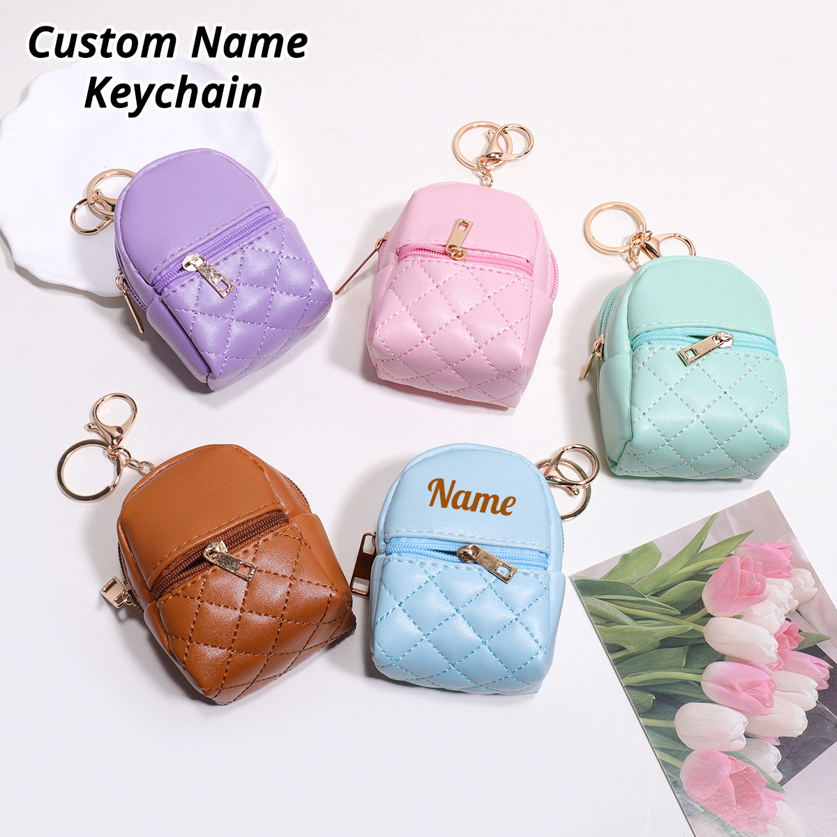 Personalized Engraved Gift - Mini Portmonetka z Imieniem na Zamówienie,