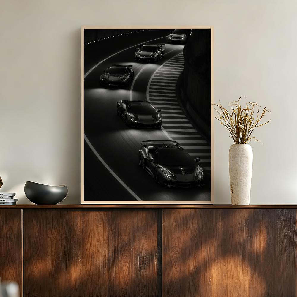 Luxury Lifestyle Cars - Luksusowe samochody sportowe, prywatny odrzutowiec, monochromatyczny