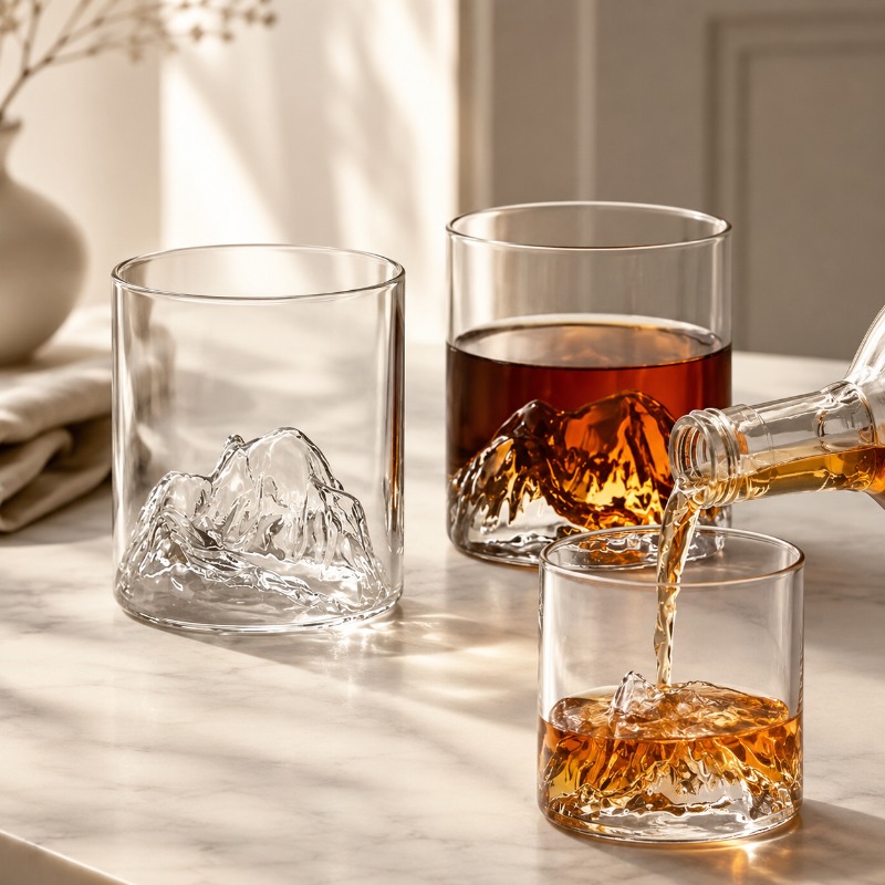 Crystal Wine Glass - Szklanka do whisky Guanshan, szklanka Glacier