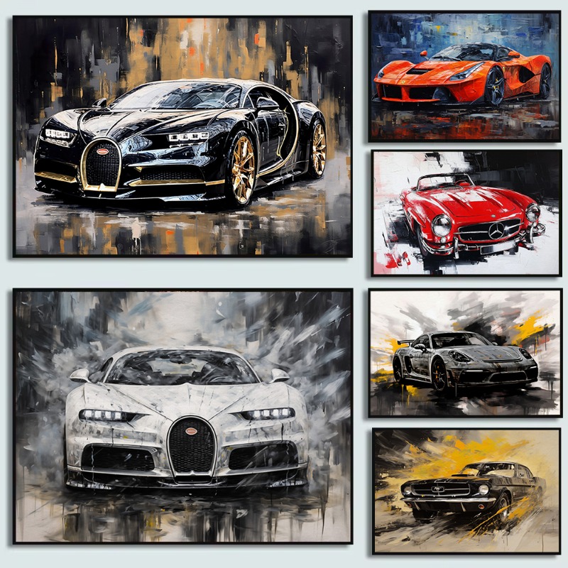 Plakat w stylu vintage, obraz  – Luxury Lifestyle Cars recenzja i cena