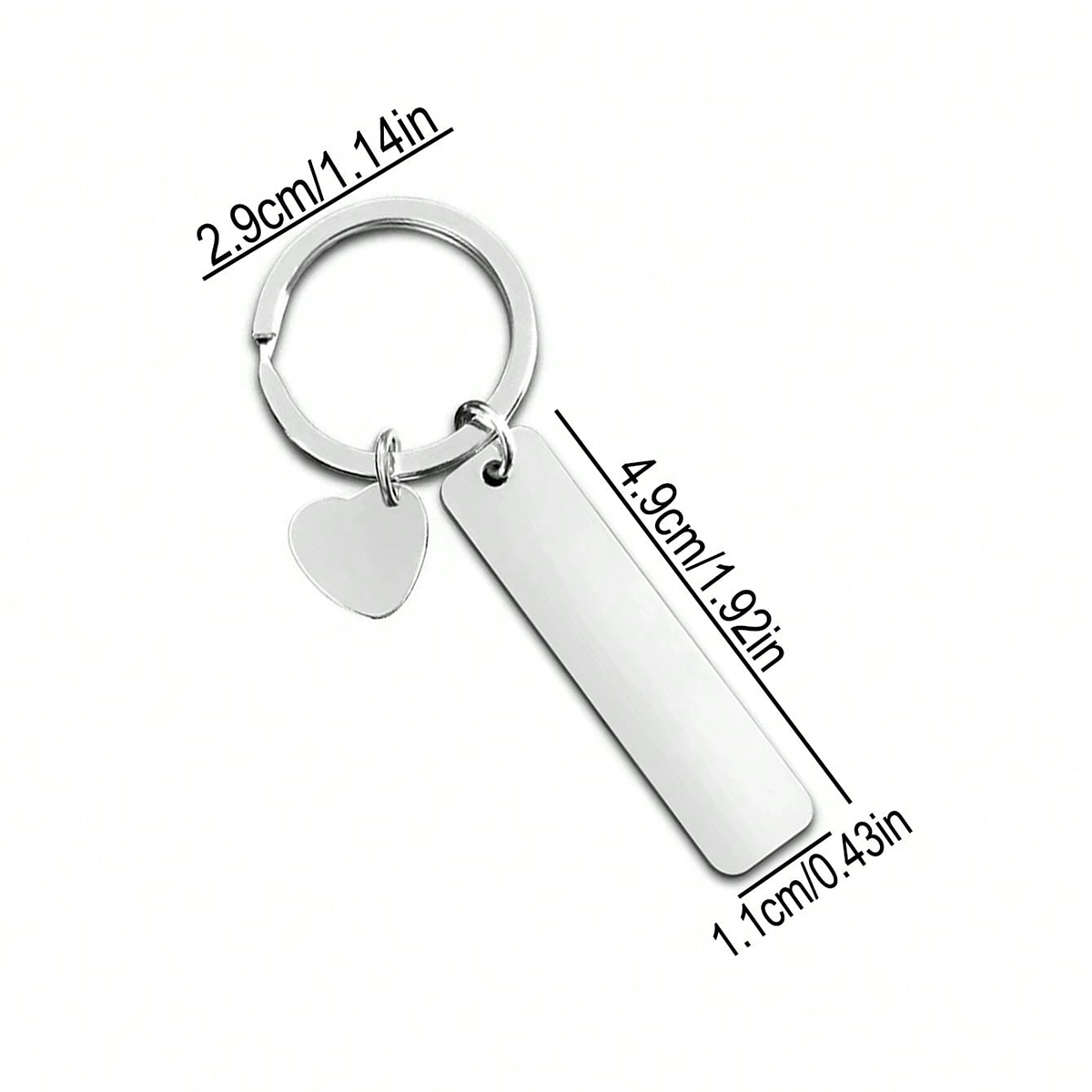 Breloczek z własnym tekstem, p – Personalized Engraved Gift recenzja i cena