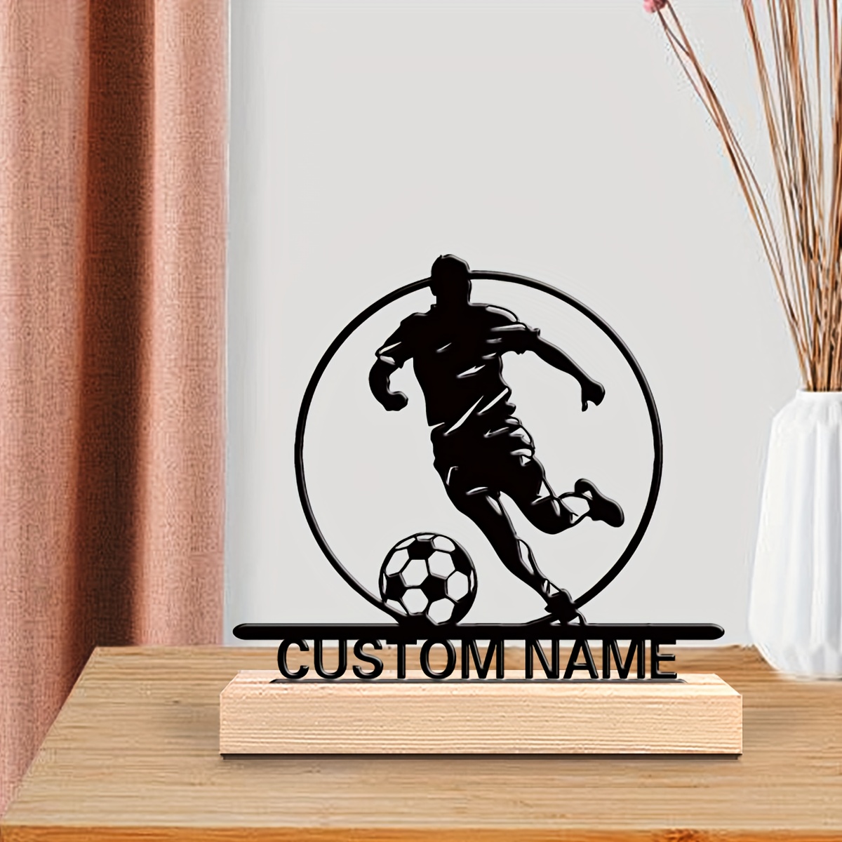 Metalowa statuetka piłkarza z  – Personalized Engraved Gift recenzja i cena